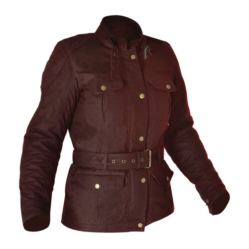 Oxford Bradwell Oxblood Red Womens Wax Cotton Textile Jacket [Size:14]