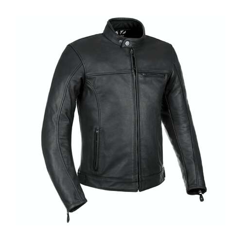 Oxford Walton Black Leather Jacket [Size:SM]