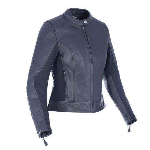 Oxford Beckley Black Womens Leather Jacket [Size:8]