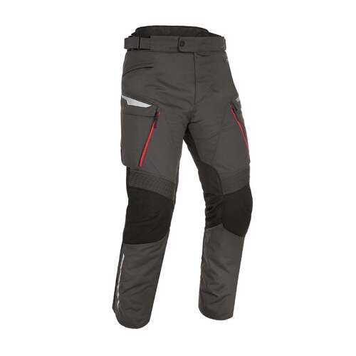Oxford Montreal 4.0 Dry2Dry Black/Grey/Red Regular Leg Textile Pants [Size:MD]