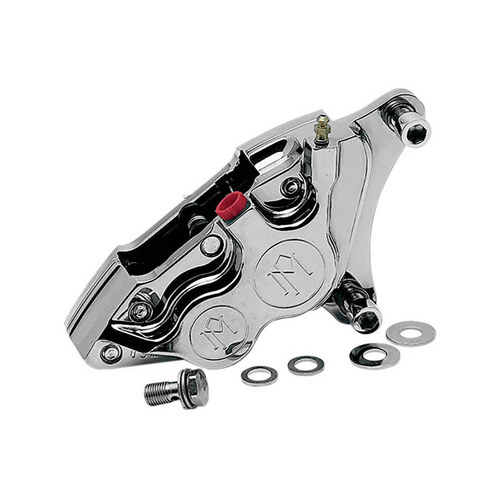 Performance Machine P00532915P Left Front 4 Piston Caliper Polished for many Big Twin/Sportster 84-99 w/11.5" Disc Rotor
