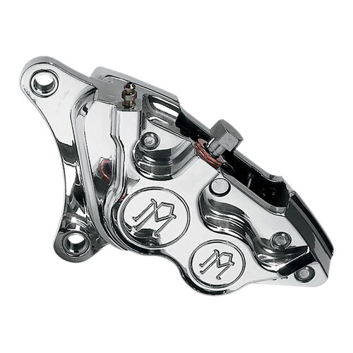 Performance Machine P00532919P Left Front 4 Piston Caliper Polished for Softail 00-14/Dyna 00-17/Touring 00-07/Sportster 00-07 w/11.5" Disc Rotor