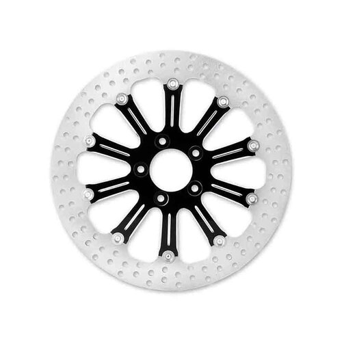 Performance Machine P01331523RELSBMP Revel 11-1/2" Left or Right Rear Disc Rotor Contrast Cut Platinum for H-D 81-Up w/11-1/2" Disc Rotor