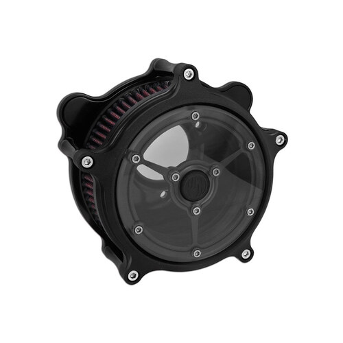 Roland Sands Designs P02062143SMB Clarity Air Cleaner Kit Black Ops for Softail 18-Up/Touring 17-Up