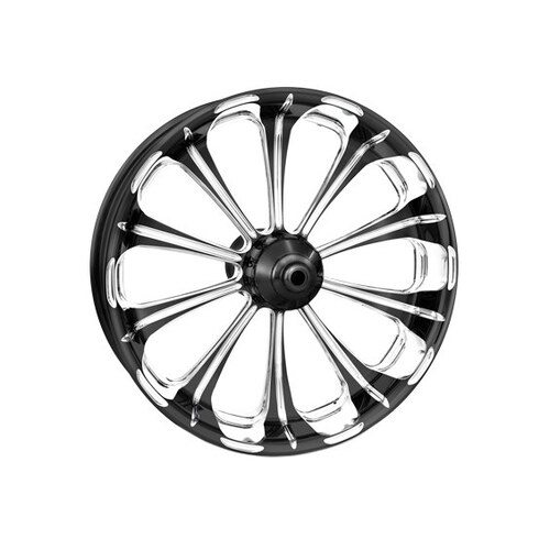 Performance Machine P15527825PRELBMP 18" x 850" Revel Wheel w/Rear Hub Black Contrast Cut Platinum for Breakout/Fatboy 18-Up w/ABS