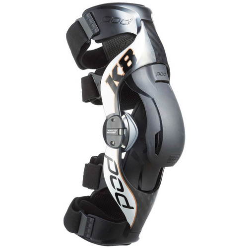 POD K8 2.0 Carbon/Silver Right Knee Brace [Size:SM]