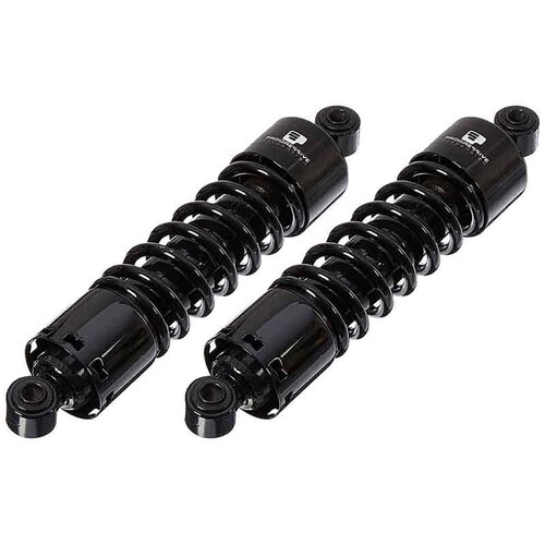 Progressive Suspension PS-412-4038B 412 Series 12.6" Standard Spring Rate Rear Shock Absorbers Black for Dyna 91-17