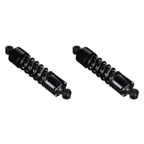 Progressive Suspension PS-412-4044B 412 Series 12" Heavy Duty Spring Rate Rear Shock Absorbers Black for Dyna 91-17