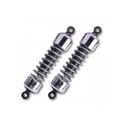 Progressive Suspension PS-412-4064C 412 Series 12.5" Standard Spring Rate Rear Shock Absorbers Chrome for Sportster 04-Up