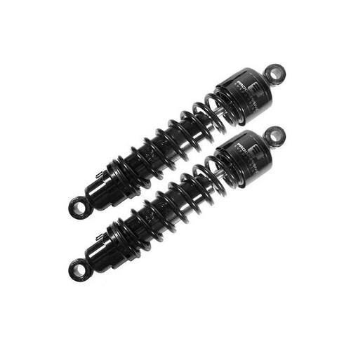 Progressive Suspension PS-412-4402B 412 Series 12" Standard Spring Rate Rear Shock Absorbers Black for Street 15-Up