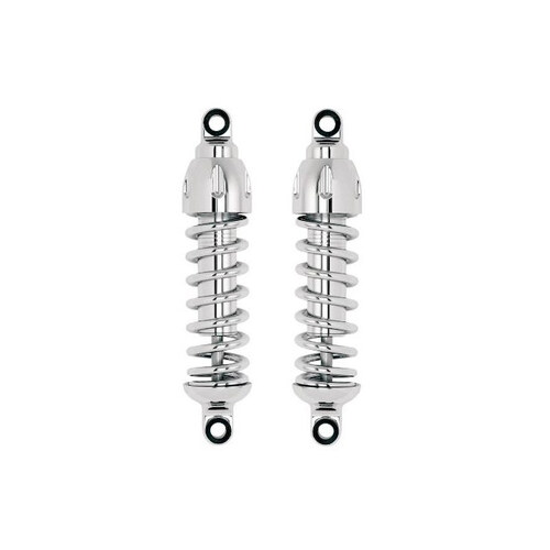 Progressive Suspension PS-430-4405C 430 Series 13" Heavy Duty Spring Rate Rear Shock Absorbers Chrome for Street 15-Up