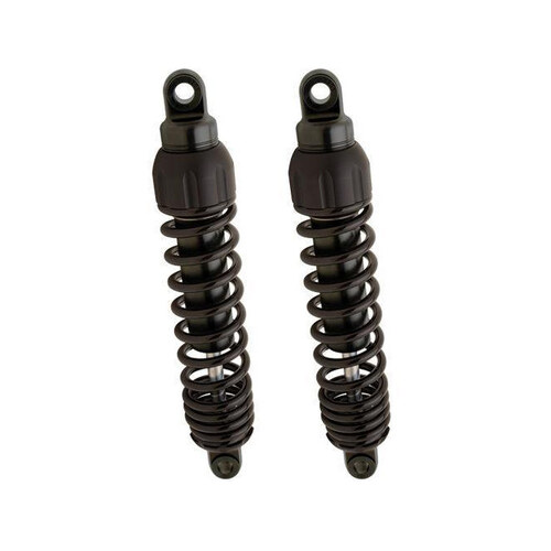 Progressive Suspension PS-444-4038B 444 Series 12.5" Standard Spring Rate Rear Shock Absorbers Black for Dyna 91-17