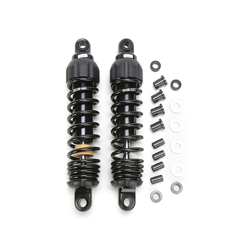 Progressive Suspension PS-444-4052B 444 Series 11.5" Standard Spring Rate Rear Shock Absorbers Black for Dyna 91-17
