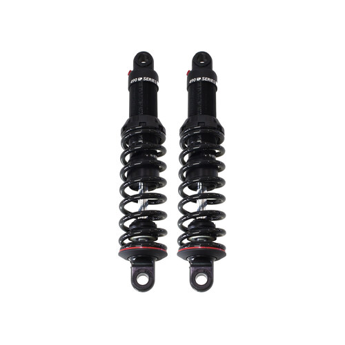 Progressive Suspension PS-490-1008 490 Series 13" Heavy Duty Spring Rate Rear Shock Absorbers Black for Touring 80-Up