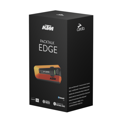 Cardo PACKTALK Edge KTM Single Bluetooth Communication System