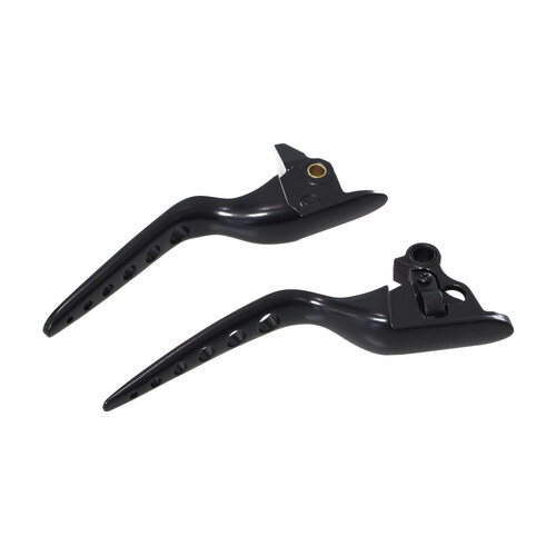 Bagger Nation PYO-RL-S-18L-B Racing Levers Black for Softail 18-Up