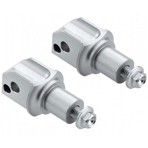 Rizoma Peg Adaptors for Passenger Footpegs Silver for BMW Some Models
