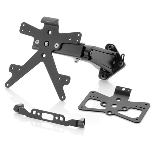 Rizoma Outside License Plate Support Black for Ducati XDiavel S 16-20