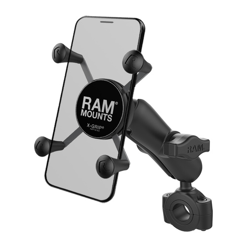 RAM Mounts X-Grip Phone Mount w/RAM Torque Medium Rail Base & Medium Arm
