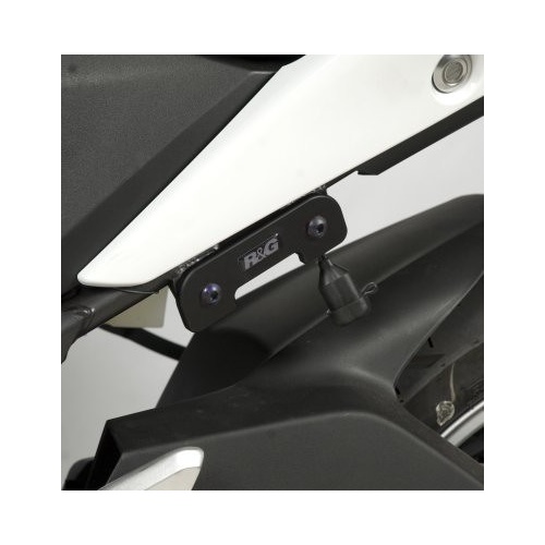 R&G Racing Rear Footrest Blanking Plates Black for Honda CBR250R/WK Bikes SP250/125/50