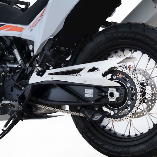 R&G Racing Stainless Steel Chain Guard Silver for KTM 790 Adventure 19-20