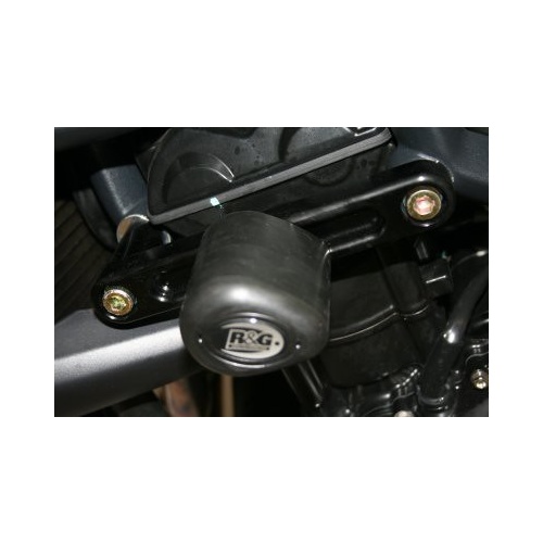R&G Racing Crash Protector Aero Style LHS Black for Triumph Street Triple 675 07-12