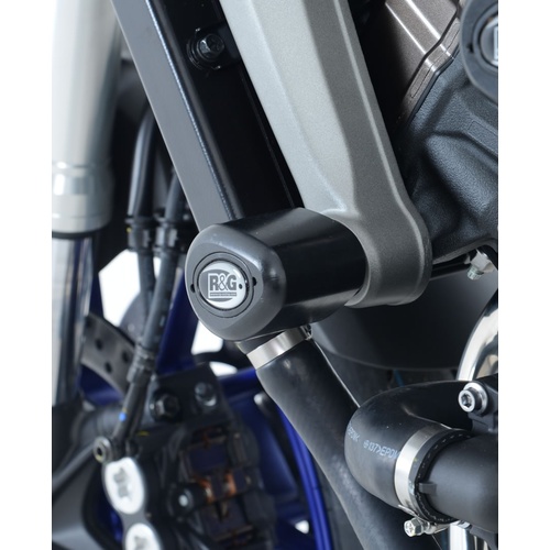R&G Racing Aero Style Front Crash Protectors Black for Yamaha MT-09 13-16/FZ-09 13-16/MT-09 TRACER 15-18/XSR900 16-20/Tracer 900 GT 18-20