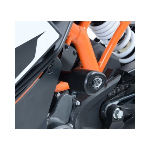 R&G Racing Aero Style Left Front Crash Protector Black for KTM RC125/RC200 14-16/RC390 14-18