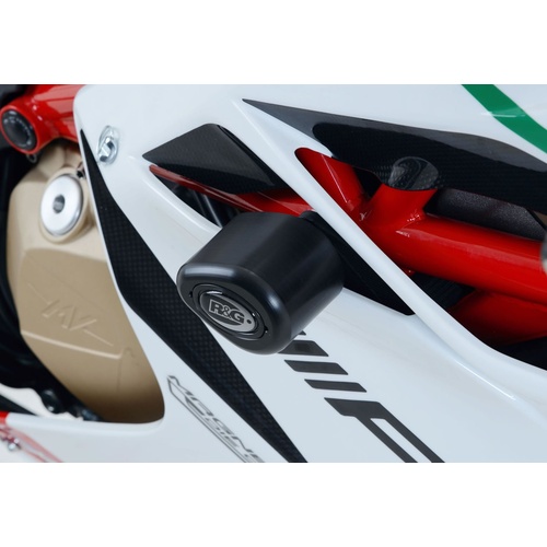 R&G Racing Aero Style Frame Crash Protectors Black for MV Agusta F4RC 15-18