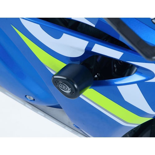 R&G Racing Aero Style Frame Crash Protectors Black for Suzuki GSX-R1000/GSX-R1000R 17-20
