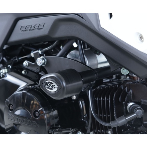R&G Racing Aero Style Engine Crash Protectors Black for Honda MSX125 (GROM) 17-20