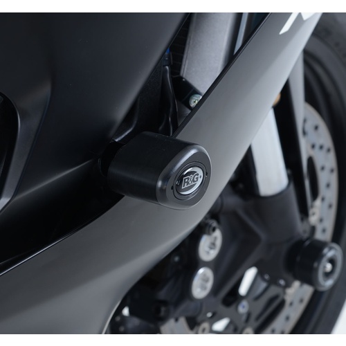 R&G Racing Aero Style Frame Crash Protectors Black for Yamaha YZF-R6 17-20 (Non Drilled)