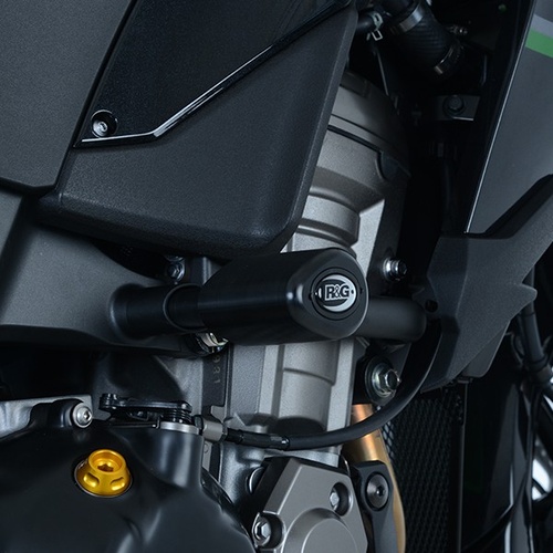 R&G Racing Aero Style Frame Crash Protectors Black for Kawasaki Versys 1000 19-20