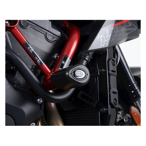 R&G Racing Aero Style Frame Crash Protectors Black for Kawasaki ZH2 2020