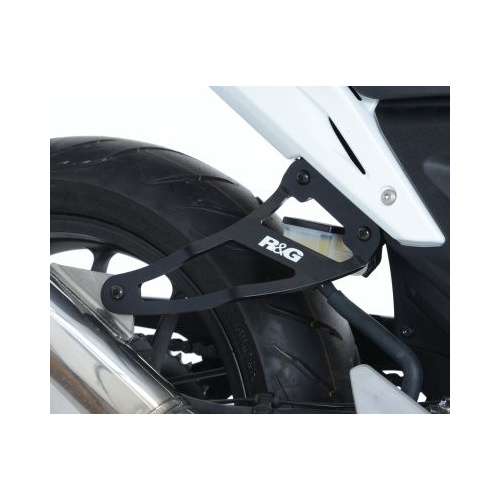 R&G Racing Exhaust Hanger (Single) Black for Honda CB500F 13-15/CBR250R 11-15/CBR500R 13-15/WP Bikes SP 50/125