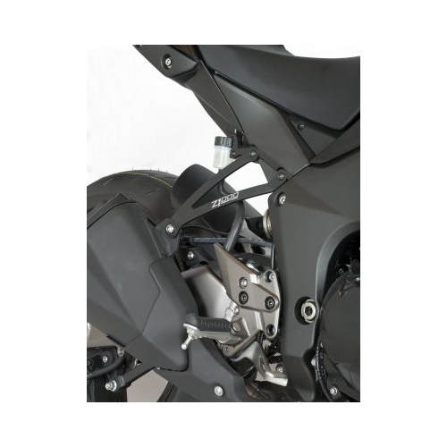 R&G Racing Exhaust Hangers (Pair) Black for Kawasaki Z1000 10-18/Z1000R 17-20/Z1000SX (Ninja 1000) 11-13