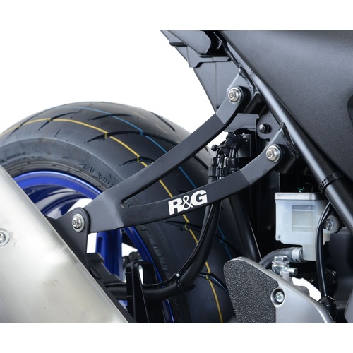 R&G Racing Exhaust Hanger (Single) Black for Suzuki SV650 Unfaired 16-18/SV650X 18-19