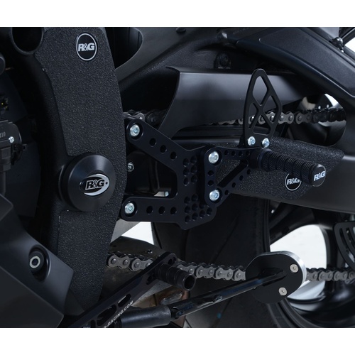 R&G Racing Boot Guard Kit (3 Piece) Black for Yamaha YZF-R6 17-20