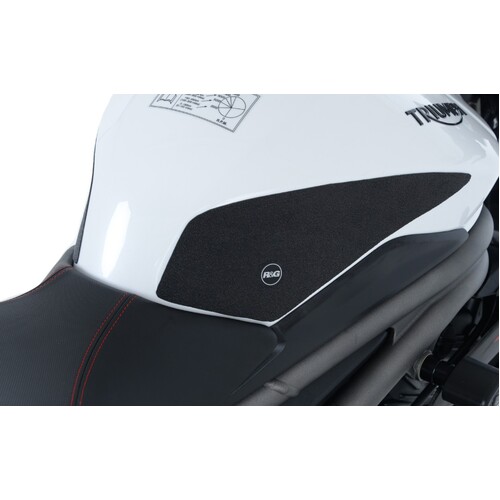 R&G Racing Tank Traction Pads (2 Piece) Black for Triumph Speed Triple RS 18-20