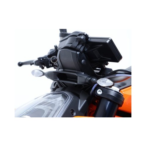 R&G Racing Front Indicator Adapter Kit Black for KTM 1290 Super Duke R/790 Adventure/790 Duke/890 Duke R 