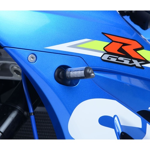 R&G Racing Front Indicator Adapter Kit Black for Suzuki GSX-R1000/GSX-R1000R