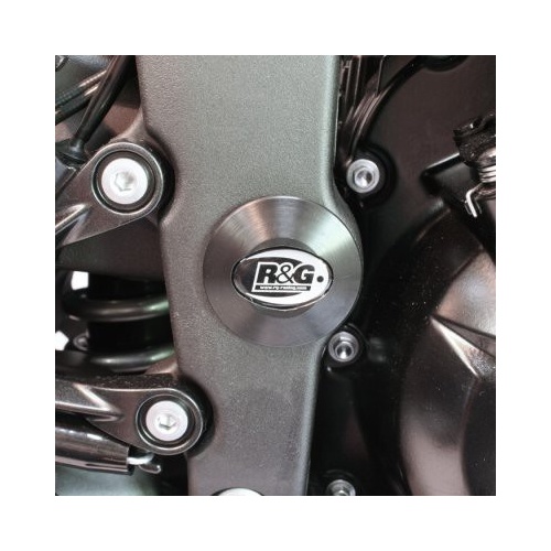 R&G Racing Right Side Frame Plug (Single) Black for Kawasaki ZX-6R 09-18/(Left Side) Honda CBR650F/CB650F 14-18