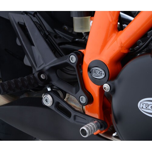 R&G Racing Frame Plug Kit Black for KTM 1050/1090/1190 Adventure Models/1290 Super Adventure/Super Duke R 19-