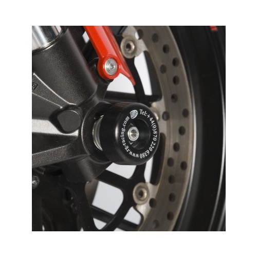 R&G Racing Fork Protectors Black for Aprilia/Ducati/Moto Guzzi Models