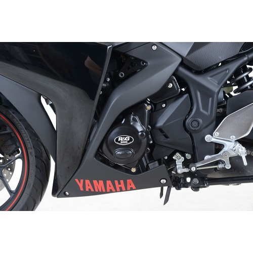 R&G Racing Race Series Engine Case Cover Kit (2 Piece) Black for Yamaha MT-03 16-19/MT-25 15-20/YZF-R25 14-20/YZF-R3 15-20