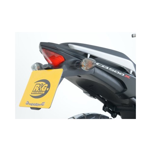R&G Racing Tail Tidy License Plate Holder Black for Honda CB400X 19-20/CB500F 13-15/CB500X 13-20/CBR500R 13-15