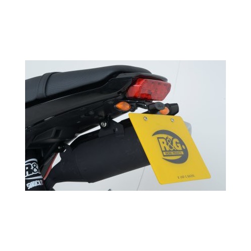 R&G Racing Tail Tidy License Plate Holder (Micro Indicators) Black for Honda MSX125 (GROM 125) 13-15