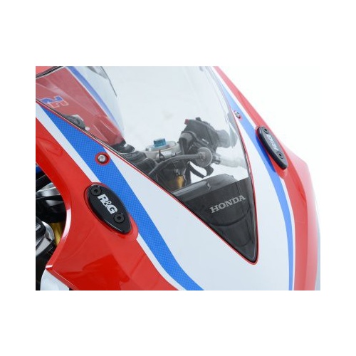 R&G Racing Mirror Blanking Plates Black for Honda CBR1000RR Fireblade 12-16/Honda CBR1000RR SP 14-16