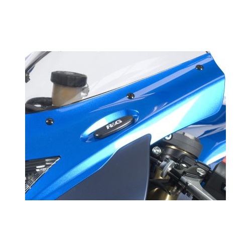 R&G Racing Mirror Blanking Plates Black for Suzuki GSX-R600/GSX-R750 11-18