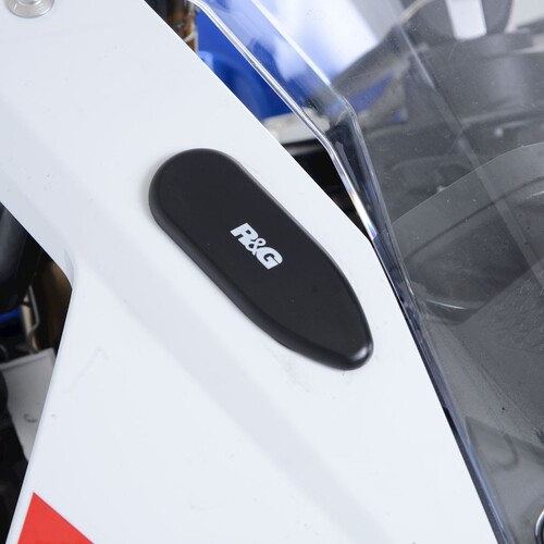 R&G Racing Mirror Blanking Plates Black for BMW S1000RR 19-21/M1000RR 21-Up